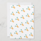 イースターキャロットバンチ誕生日クラフト 招待状 (裏面)