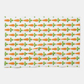 イースターキャロットパターン季節の装飾 キッチンタオル (横)