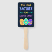 イースターキャンディのために兄弟を交換する ハンドファン (裏面)