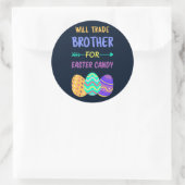 イースターキャンディのために兄弟を交換する ラウンドシール (バッグ)