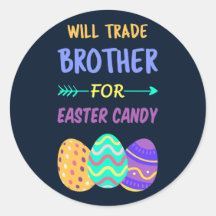 イースターキャンディのために兄弟を交換する