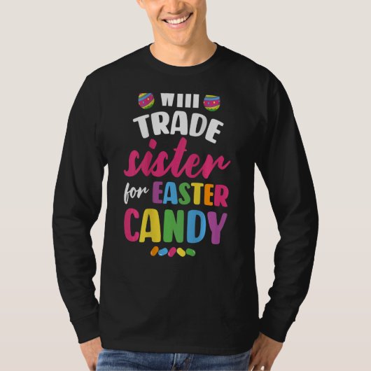 イースターキャンディのために妹を交換する Tシャツ (正面)