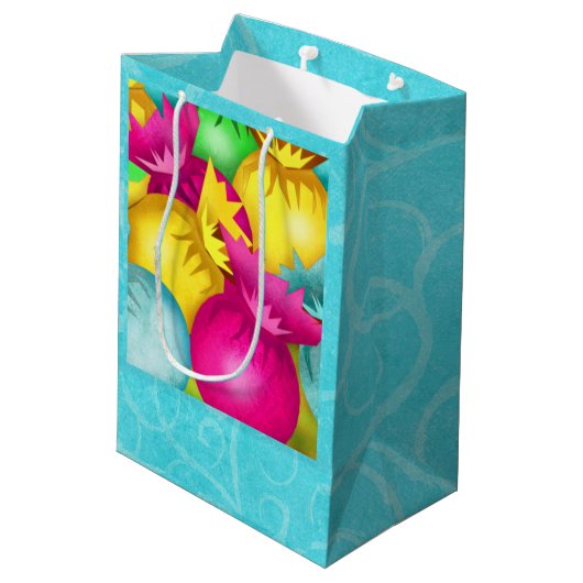 イースターキャンディフォークアート中バッグのみ ミディアムペーパーバッグ (裏面アングル)