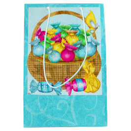 イースターキャンディフォークアート中バッグのみ ミディアムペーパーバッグ