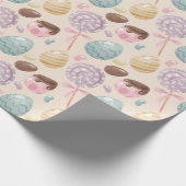 イースターキャンディ卵パターン包装紙 ラッピングペーパー (角)