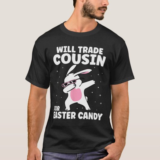 イースターキャンディ家族のギのために従兄弟を交換おもしろいする Tシャツ (正面)