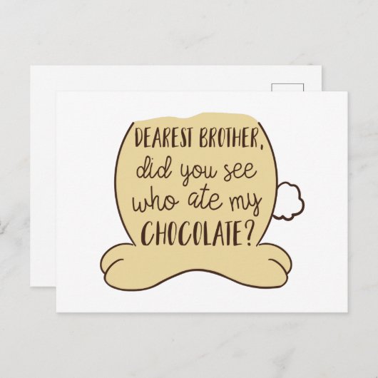 イースターキュートおもしろいバニー引用文タイポグラフィ ポストカード (正面/裏面)