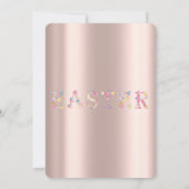 イースターキュートゴールデンバラエッグ招待状 招待状 (裏面)