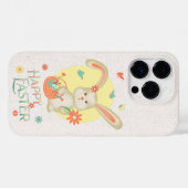 イースターキュートバニーモダンパステルフローラ Case-Mate iPhoneケース (裏面 (横))