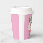 イースターキュートフローラバニーヒョウ贈り物 紙コップ (右)