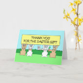 イースターギフトをありがとう カード (黄色い花)