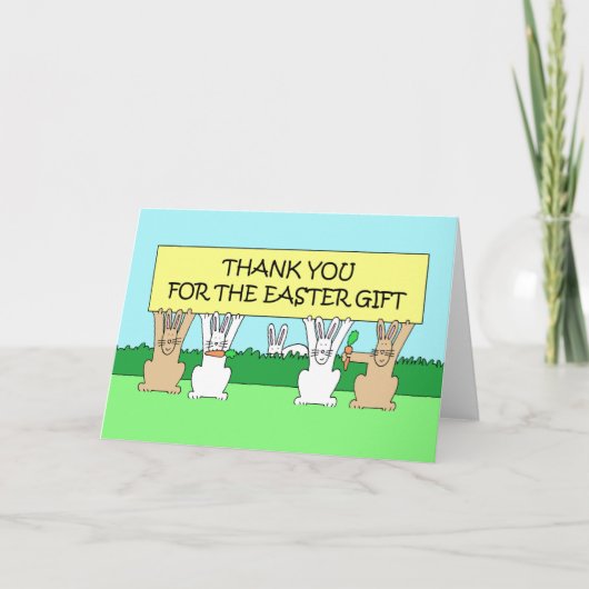 イースターギフトをありがとう カード (正面)