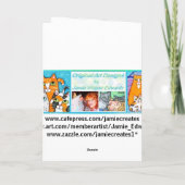 イースターギフトバスケットキャット&レディーグリーティングカード シーズンカード (裏面)