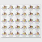 イースターギフトラップ/動物のバスケット ラッピングペーパー (フラット)