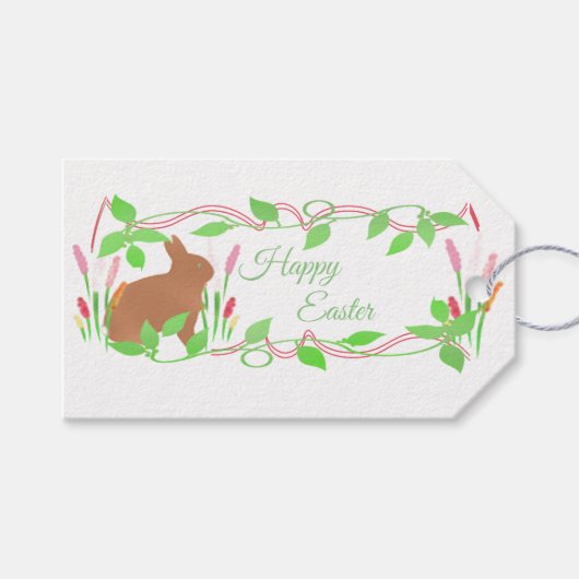 イースターギフトラベル ギフトタグ (正面(横))
