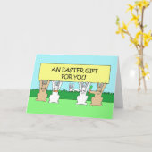 イースターギフト カード (黄色い花)