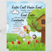 イースタークラフトベンダー広告イベントのテンプレート (正面/裏面)