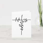 イースタークリスチャン彼は太陽の復活の人々を復活させた カード (正面)