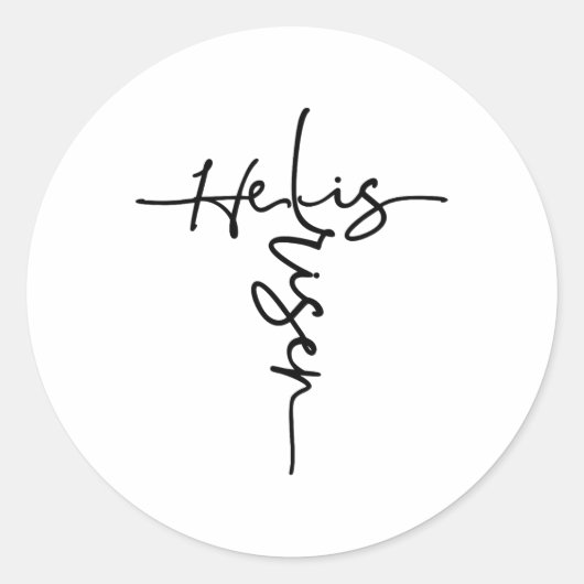 イースタークリスチャン彼は太陽の復活の人々を復活させた ラウンドシール (正面)