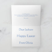 イースタークリスチャン彼は空の墓の絵を描復活 カード (内部)