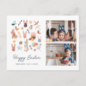イースタークリッターパーソナライズされた写真 シーズンポストカード (正面)