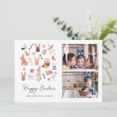 イースタークリッパーソナライズされたターフォトホリデーカード シーズンカード (スタンド正面)