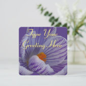 イースタークロカス招待状イースターカードのパーソナライズ 招待状 (スタンド正面)