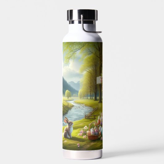 イースタークロスとバニー&エッグ ウォーターボトル (左面)