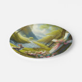 イースタークロスとバニー&エッグ ペーパープレート (アングル)