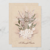 イースタークロスカード平和復活祭 サンキューカード (正面/裏面)