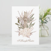 イースタークロスカード平和的なイースター彼は上昇している サンキューカード (スタンド正面)