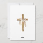 イースタークロスシュラウド宗教的クリスチャン シーズンカード (裏面)