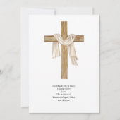 イースタークロスシュラウド宗教的クリスチャン シーズンカード (正面)