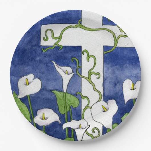 イースタークロスホリデイ紙プレート ペーパープレート (正面)