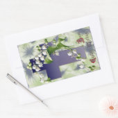 イースタークロス渓谷のユリ 長方形シール (封筒)