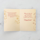 イースタークロス，渦巻き，花と葉 シーズンカード (内部)