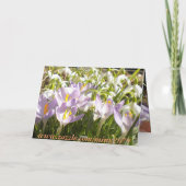 イースタークロッカスグリーティングカード シーズンカード (裏面)