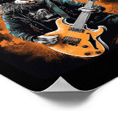 イースタークールとギタリストのためのロッカーバニー ポスター (角)