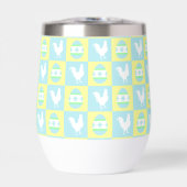 イースタークールチェッカーボードパターンルースター卵 (正面)