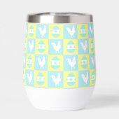 イースタークールチェッカーボードパターンルースター卵 (背面)