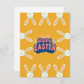 イースタークールデザイン、おもしろいイースターデザイン シーズンカード (正面/裏面)