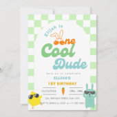 イースタークールワンダデボーイ1st誕生日 招待状 (正面)