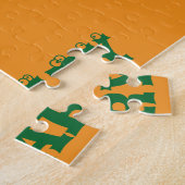 イースターグッドエッグイエローシックパーソナライズされた名 ジグソーパズル (側面)