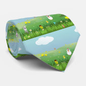 イースターグラスのメンズネックタイ ネクタイ (ロール)