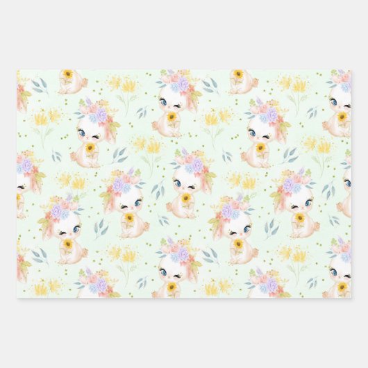 イースターグラス ラッピングペーパーシート (正面)