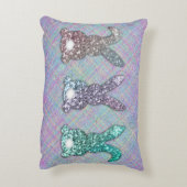 イースターグリッターパステルグラムバンニーズオンプレイド アクセントクッション (裏面(縦))