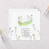 イースターグリーツバニーオールド子供部屋ライムアート カード (正面/裏面インサイチュ)