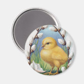 イースターグリーティングイエローシック マグネット (正面/裏面)