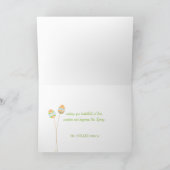 イースターグリーティングカードの卵 シーズンカード (内部)