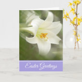 イースターグリーティングカードイースターリリー カード (黄色い花)